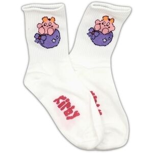 Nintendo Kirby Socks O/S Pink, White, Purple